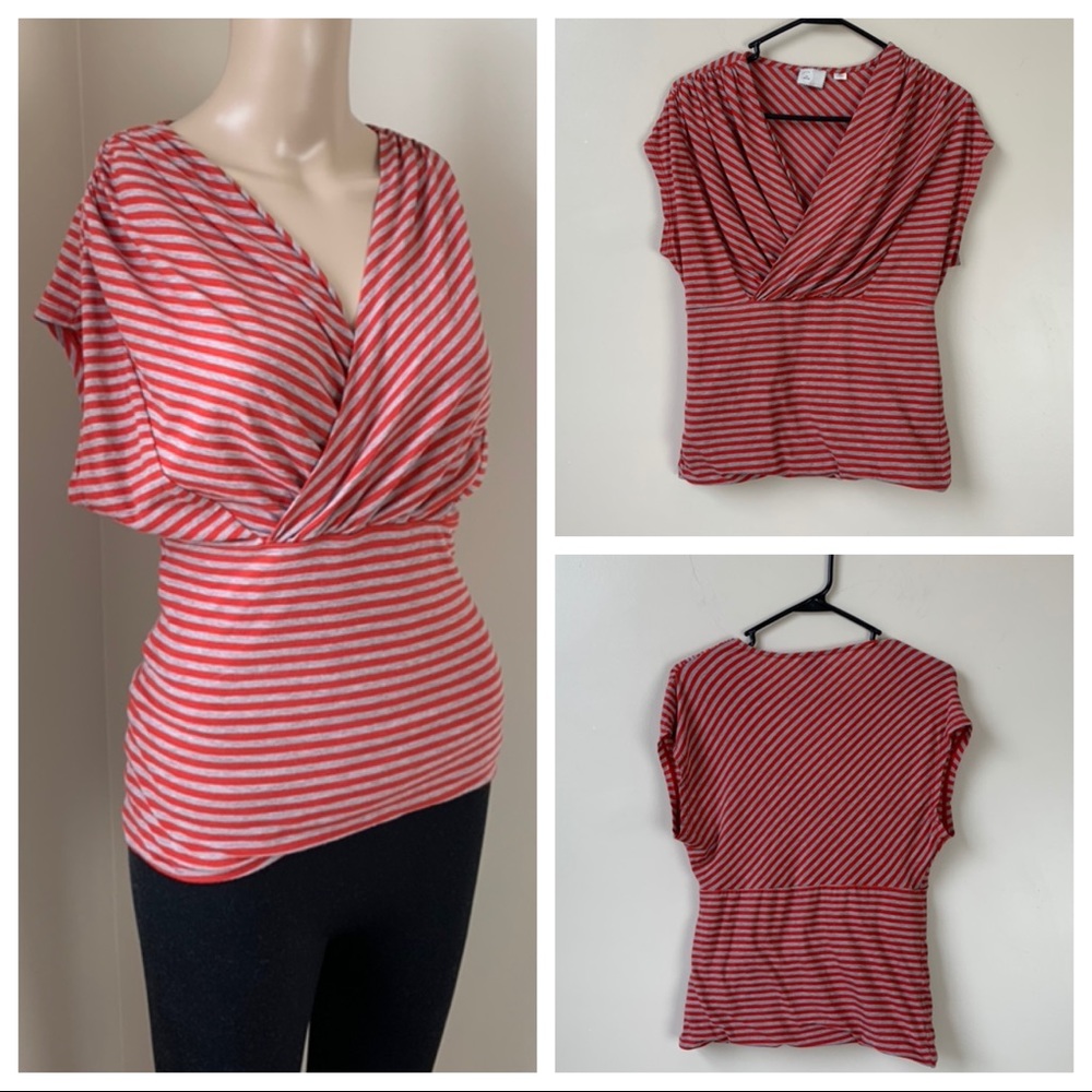 Anthropologie Postmark Drape & Twist Top Medium